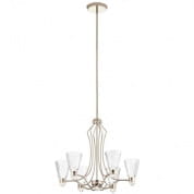 Kayva27.75" LED 6 Light Chandelier Polished Nickel люстра 44354PNLED Kichler