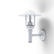 настенное бра с купольным плафоном белого цвета