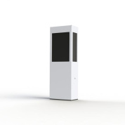 садовый боллард прямоугольной формы белого цвета