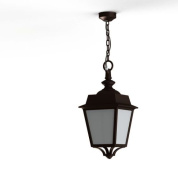 подвесной фонарь с корпусом коричневого оттенка