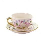 Taormina multicolor & gold tea cup & saucer чашка, Villari