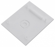 заглушка для трековой системы магнитного шинопровода белого цвета