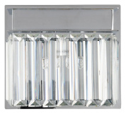 потолочный накладной светильник с вертикальными стеклянными вставками