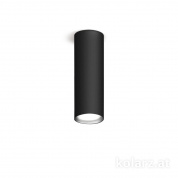 Kolarz Tube A1347.11.Bk/23 точечный светильник черный ø8cm высота 23.5cm 1 лампа gx53