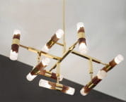 Brass, Resin &amp; Red Mallee Pend Ant подвесной светильник Iluka London RMPL01