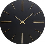 53654 Часы настенные Luca черные Ø70см Kare Design