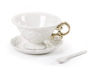 I-Wares Фарфоровая чайная чашка с блюдцем Seletti PID412307