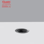 ES46 Light Up iGuzzini Floor-recessed Orbit luminaire D=74mm - Flush-mounted stainless steel frame - Warm White LED - Wall Washer optic