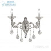 Kolarz CONTARINI CRYSTAL 1299.62.5.SpT настенный светильник хром ширина 48cm высота 45cm 2 лампы e14