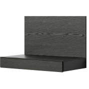 настенный настольный модуль из черного дерева с полкой