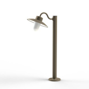 садовый боллард с плафоном песочного цвета