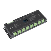 033769 Arlight Декодер SMART-DMX-SUF (12-24V, 24x5A, XLR3, RJ45)