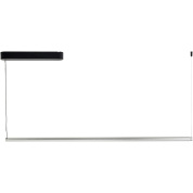 подвесной линейный светильник из прозрачного анодированного алюминия