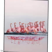 52970 Картина в рамке "Свидание с фламинго" 100х120см Kare Design