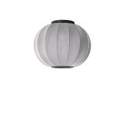 KW45 SI CW Knit-Wit Made By Hand Потолочный светильник Ø45 с серым текстильным абажуром