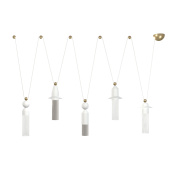 многоподвесной светильник с цилиндрическими корпусами на тросах