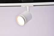 однофазный трековый спот белого цвета с вращающейся головкой Unity