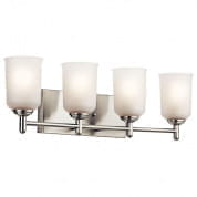 Shailene 4 Light Vanity Light Brushed Nickel настенный светильник 45575NI Kichler