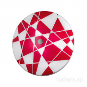 Kolarz Centro mikado 0296.U13.6.WR потолочный светильник никель белый/красный ø42cm высота 7cm макс. высота 7cm 3 лампы e27