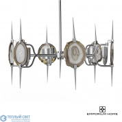 Eclipse Agate Chandelier-Satin Nickel Global Views люстра