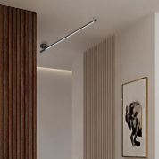 Metal Lux Index PL Led линейный дизайнерский потолочный светильник чёрный 278.301.03