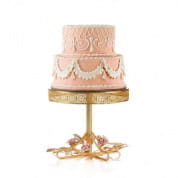 Marie-antoinette pink & gold medium cake stand ø 29 cm подставка для торта, Villari