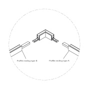 Угловой элемент Kreon Lini 10 Profile 90 градусов, белый KR774611