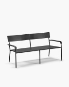 B5023001-900 Serax August двухместная скамья с металлическим каркасом и спинкой