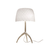 настольный светильник с текстурированным стеклянным абажуром цвета шампань