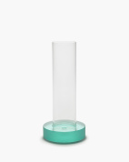 декоративный напольный светильник с прозрачным цилиндрическим корпусом