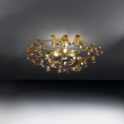 Metal Lux Astro PL 3L современный потолочный светильник с тремя лампами янтарь; золото 205.340.06