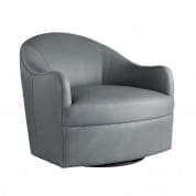 8142 Delfino Chair Anchor Grey Leather Swivel Arteriors мягкое сиденье