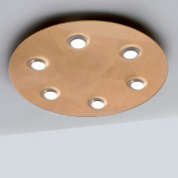 00703XXDHXPFO Elesi luce Mir PL XL современный потолочный светильник с шестью лампами золото; прозрачный