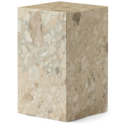 71009-002119 Audo Copenhagen Plinth Высокий приставной столик 51x30 см, мрамор Kunis Breccia