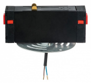 переходник для однофазного трека черного цвета с кабельным выводом