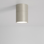 потолочный цилиндрический светильник серо-бежевый