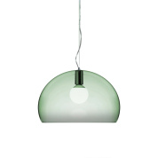 подвесная люстра куполообразной формы зелёного оттенка шалфея