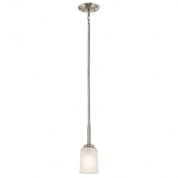 Shailene 1 Light Mini Pendant Brushed Nickel подвесной светильник 43674NI Kichler