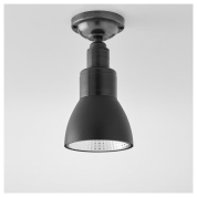 потолочный светильник с металлическим плафоном в форме конуса