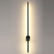 бра с вертикальной подсветкой черный