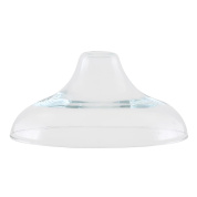 прозрачный стеклянный абажур купольной формы 37 см