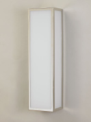 настенный светильник для ванной из никеля с вытянутым вертикальным корпусом