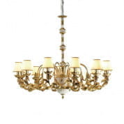 Josephine chandelier - 12 lights - white & gold люстра, Villari