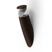 настенный светильник с вытянутым корпусом коричневого цвета