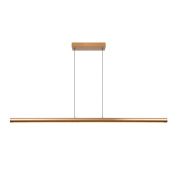 24403/36/04 Lucide GRIFFITH подвесной светильник с вытянутым деревянным корпусом и горизонтальной подвесной штангой