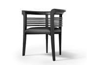 A New Touch of Elegance Мягкий деревянный стул с подлокотниками Carpanelli