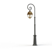 уличный фонарный столб с одним плафоном в классическом стиле
