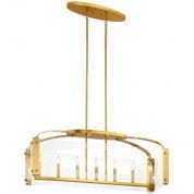 Pytel 7 Light Linear Chandelier Fox Gold люстра 52023FXG Kichler