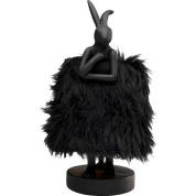 56675 Animal Rabbit Fur Black/Gold 30cm Kare design настольная лампа