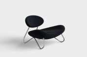 Meadow lounge chair Vidar 554/Brushed steel Woud, кресло